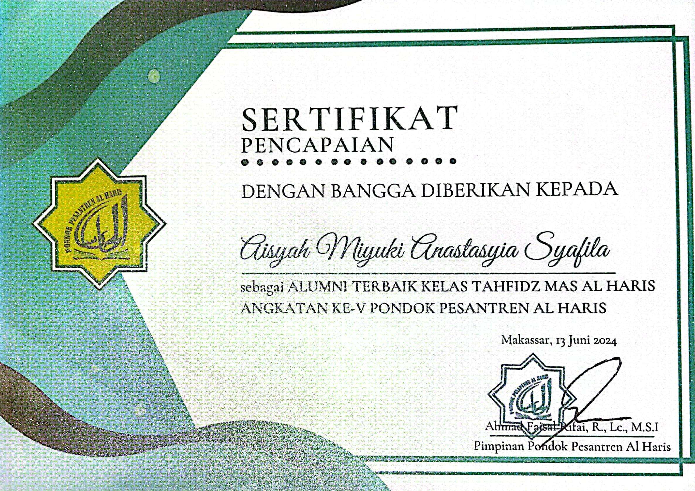 Certificate 8